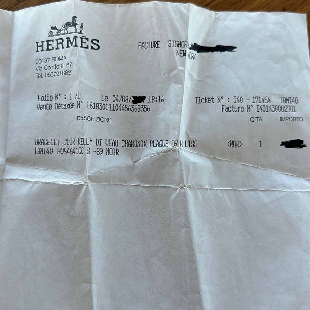 HERMES Kelly Double Tour bracelet with box and receipt - Picture 11 of 11